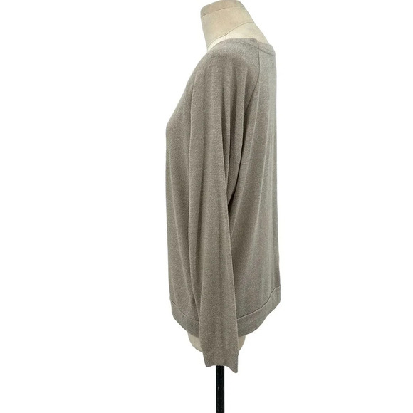 Nation LTD Beige Tan Pullover Sweatshirt Top Size Medium - Picture 4 of 8